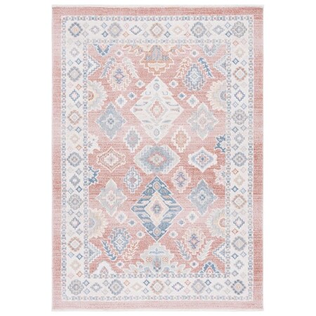 Safavieh 8 x 10 ft. Blair Washable Power Loomed Rectangle Area Rug Rose & Blue BLR218U-8